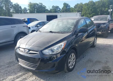 2012 Hyundai Accent Gs z USA, uszkodzony, nr VIN KMHCT5AE9CU018582